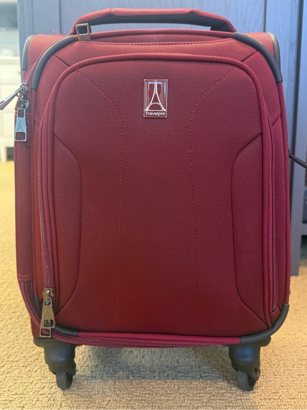 TravelPro Red Carry-On Spinner Bag Luggage
